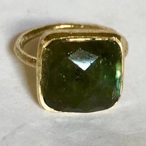 NWOT Gold Plated Sterling/Labradorite Ring Size 6